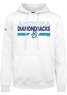 Levelwear Arizona Diamondbacks Mens White Podium No Hitter City Connect Long Sleeve Hoodie