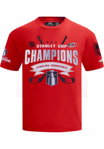 Pro Standard Carolina Hurricanes Red 2026 Stanley Cup Champions Short Sleeve Fashion T Shirt