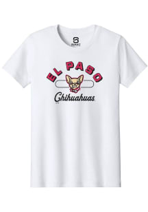 Summit Sportswear El Paso Chihuahuas Youth White Vintage Arch Script Short Sleeve T-Shirt