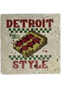 Detroit Style Pizza Coaster - Red