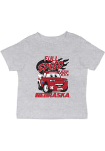 Vive La Fete Nebraska Cornhuskers Infant Full Speed Short Sleeve T-Shirt Grey