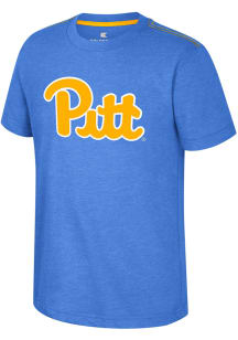 Colosseum Pitt Panthers Youth Blue Coach Short Sleeve T-Shirt