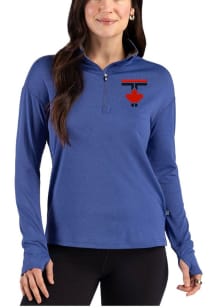 Cutter and Buck Toronto Blue Jays Womens Blue City Connect Forge Eco Qtr Zip