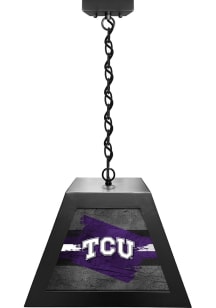 TCU Horned Frogs Pendant Black Billiard Lamp