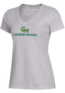Gear For Sports George Mason University Womens Grey Mia Short Sleeve T-Shirt