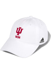 Adidas Indiana Hoosiers Mom Washed Slouch Adjustable Hat - White