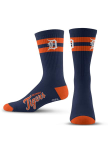 Detroit Tigers Navy Blue 2 Stripe Youth Crew Socks