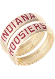 Indiana Hoosiers Polished Metal Hinge Bangle Womens Bracelet