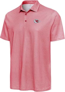 Antigua Kansas City Chiefs Mens Red Breeze Short Sleeve Polo