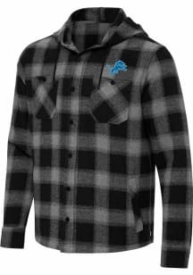 Antigua Detroit Lions Mens Black Arranged Light Weight Jacket