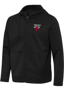 Antigua Chicago Bulls Mens Black Moments Long Sleeve Zip
