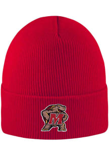 LogoFit Maryland Terrapins Red Northpole Cuffed Mens Knit Hat