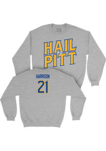 Shadarian Harrison Pitt Panthers Mens Grey NIL H2P Player Crew