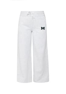 lululemon Michigan Wolverines Womens Scuba Mid Rise Silver Sweatpants