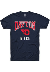 Summit Sportswear Dayton Flyers Navy Blue Niece Short Sleeve T Shirt