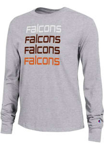 Champion Bowling Green Falcons Womens Grey Repeat Core LS Tee