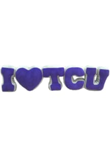 TCU Horned Frogs Team Letters Plush - Purple