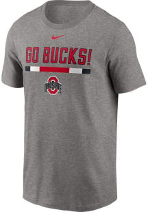 Nike Ohio State Buckeyes Grey Football Start of Season Football Short Sleeve T Shirt