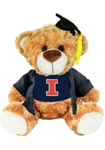 Illinois Fighting Illini 9.5in Graduation Bear Plush - Orange
