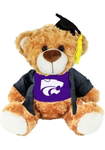 K-State Wildcats 9.5in Graduation Bear Plush - Purple