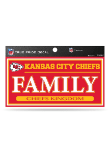 Kansas City Chiefs True Pride Family Auto Decal - Red