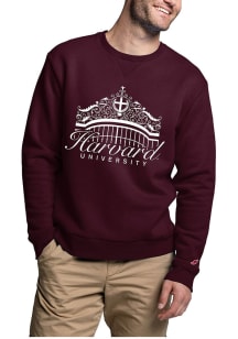Harvard Crimson Mens Maroon Johnson gate Long Sleeve Fashion Sweatshirt