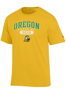 Champion Oregon Ducks Yellow Class of 2025 Jersey Short Sleeve T Shirt