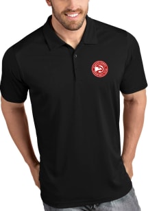 Antigua Atlanta Hawks Mens Black Tribute Short Sleeve Polo