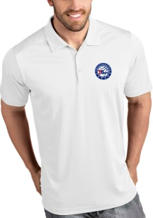 Antigua Philadelphia 76ers Mens White Tribute Short Sleeve Polo