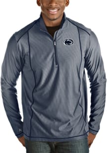 Antigua Penn State Nittany Lions Mens Navy Blue Tempo Long Sleeve Qtr Zip Pullover