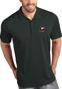 Antigua Northern Illinois Huskies Mens Grey Tribute Short Sleeve Polo