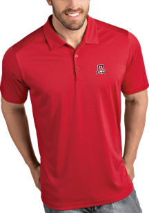 Antigua Arizona Wildcats Mens Red Tribute Short Sleeve Fashion Polo