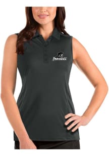 Antigua Providence Friars Womens Grey Tribute Sleeveless Polo Shirt