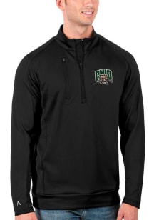 Antigua Ohio Bobcats Mens Black Generation Long Sleeve Qtr Zip Pullover