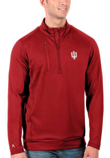 Antigua Indiana Hoosiers Mens Crimson Generation Long Sleeve Qtr Zip Pullover