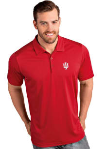 Antigua Indiana Hoosiers Mens Crimson Tribute Short Sleeve Polo