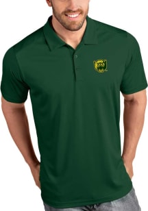 Antigua Baylor Bears Mens Green Tribute Short Sleeve Polo