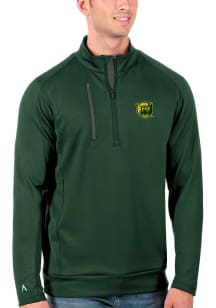 Antigua Baylor Bears Mens Green Generation Long Sleeve Qtr Zip Pullover
