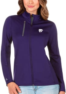 Antigua K-State Wildcats Womens Purple Generation Embroidered Logo Light Weight Jacket