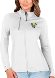 Antigua Pitt Panthers Womens White Generation Mascot Light Weight Jacket