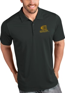 Antigua Emporia State Hornets Mens Grey Tribute Short Sleeve Polo