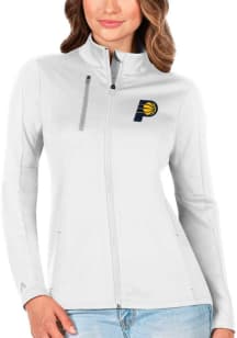 Antigua Indiana Pacers Womens White Generation Series Light Weight Jacket