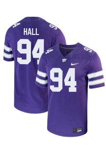 Kingston Hall  Nike K-State Wildcats Purple NIL Name And Number Football Jersey