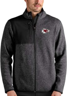 Antigua Kansas City Chiefs Mens Charcoal Fortune Medium Weight Jacket