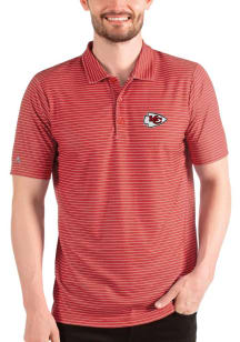 Antigua Kansas City Chiefs Mens Red ESTEEM Short Sleeve Polo
