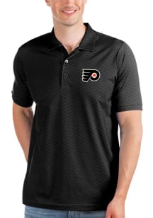 Antigua Philadelphia Flyers Mens Black HONOR Short Sleeve Polo