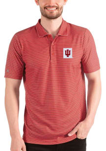 Antigua Indiana Hoosiers Mens Crimson Esteem Short Sleeve Polo