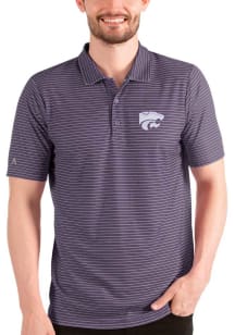Antigua K-State Wildcats Mens Purple Esteem Short Sleeve Polo