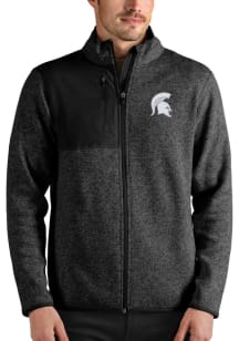 Antigua Michigan State Spartans Mens Black Fortune Medium Weight Jacket