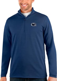 Antigua Penn State Nittany Lions Mens Navy Blue Rally Long Sleeve Qtr Zip Pullover
